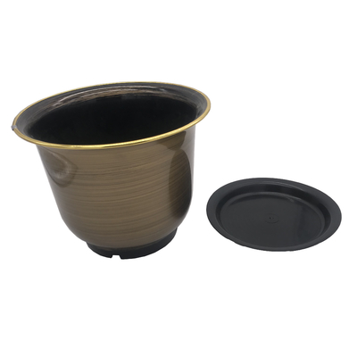 金属の一緒の受皿の中国様式の光沢があるプラスチック植木鉢