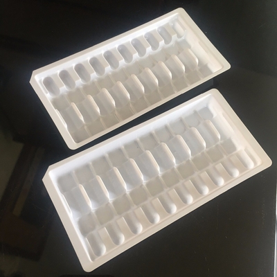 透明なプラスチック製のアンプル用トレイ 医療用10mlボトル用 1回使用用 ボックス 錠剤用のバスターパック