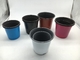 円柱0.5L小型白いプラスチック植木鉢の容易な移植