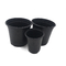 カスタマイズ可能で黒いプラスチック植木鉢の屋外のガロンの鍋高いQuanlity