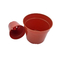 園芸のための鍋赤い円形のプラスチック植木鉢の養樹園の鍋