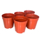 園芸のための鍋赤い円形のプラスチック植木鉢の養樹園の鍋