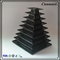 便利なMacaronsタワーの立場を包む黒い9つの層のまめプラスチックMacaron
