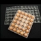 15packs使い捨て可能なペット明確なプラスチック卵の皿71mmの正方形の卵の皿のホールダー