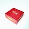 赤い宝石類のギフト用の箱の習慣を包むロゴによって浮彫りにされる堅い六角形のペーパー ギフト用の箱