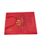 茶チョコレートのための注文のロゴを包むギフト用の箱の赤く贅沢で堅い紙袋