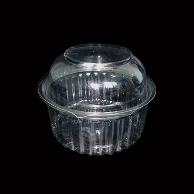 サラダ包装のあたりの生物分解性の18cm明確なプラスチック皿の容器7g
