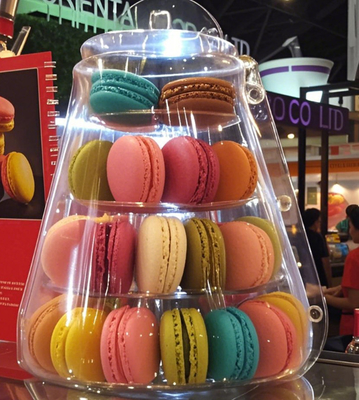 OEM マカロンのパッケージングボックス ハイエンド フランス製デザートボックス 6粒目透明抽み箱