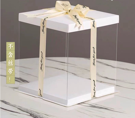 ケーキの箱のパッケージ: 4インチ, 6インチ, 8インチ, 10インチ, 12インチ / シングルレイヤ,ダブルレイヤ,トリプルレイヤ, 花のプレゼントボックス,デザート焼き,カスタマイズ