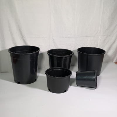 耐久性 硬いプラスチック 3 ガロン 黒い 花の植物ポット PP / HDPE の大きな保育ポット