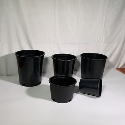 耐久性 硬いプラスチック 3 ガロン 黒い 花の植物ポット PP / HDPE の大きな保育ポット