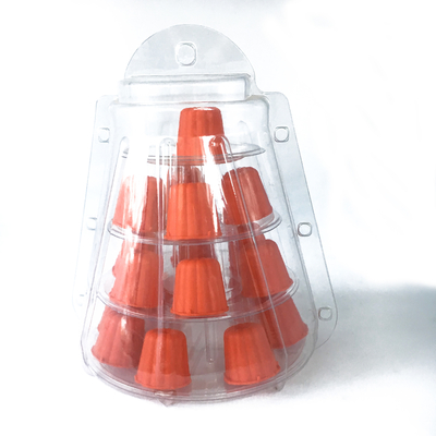 ミニ クリア プラスチック 4 Tiers Canele Tower Stand For Display Canele / Macaron And Cake Decoration ミニ クリア プラスチック 4 Tiers Canele Tower スタンド ディスプレイ キャンネル / マカロン ケーキ 飾り付け