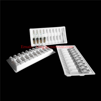 高品質のプラスチック製のアンプル トレイ 1ml 2ml 5ml 10ml 透明なプラスチック製のブリスター 包装 ボックスのブリスター
