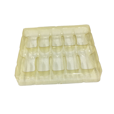 白いプラスチック製のアンプルのトレイ 梱包 10ml ガラスボトル トレイ プラスチック製のアンプルの箱