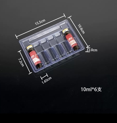 10ml 口服用液体アンプ トレイ PET透明真空トレイ 5個セット 10個セット 12個セット