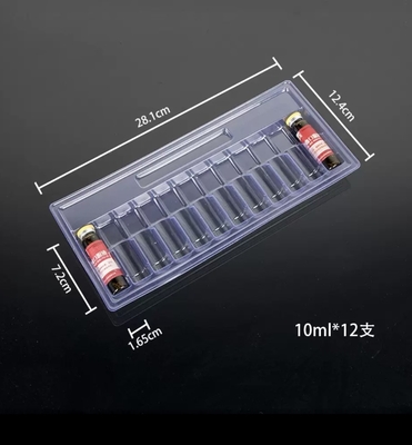 10ml 口服用液体アンプ トレイ PET透明真空トレイ 5個セット 10個セット 12個セット