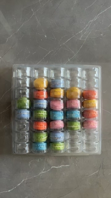 マカロン40 透明な手造り箱 マカロン トレイ 包装 チョコレート 包装 上下カバー ケーキ 包装 サプライヤー