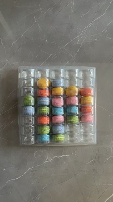 マカロン40 透明な手造り箱 マカロン トレイ 包装 チョコレート 包装 上下カバー ケーキ 包装 サプライヤー