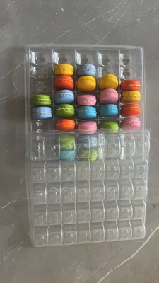 マカロン40 透明な手造り箱 マカロン トレイ 包装 チョコレート 包装 上下カバー ケーキ 包装 サプライヤー