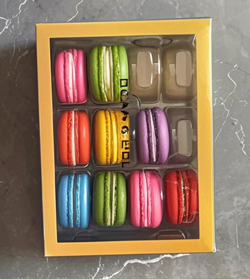 卸売 マカロン 箱 梱包 12pcs 彫刻 印刷 ハンドリング