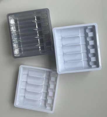 オーダーメイド 5 * 5ml アンプル プラスチック 内側 2 * 10ml 水 注射 口服液体 クジリン ボトル トレイ ブリスター ボックス
