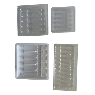 1ml 2ml 5ml 10ml PET アンプールのトレイ 水注入 アンプールのパッケージング トレー パーソナライズ