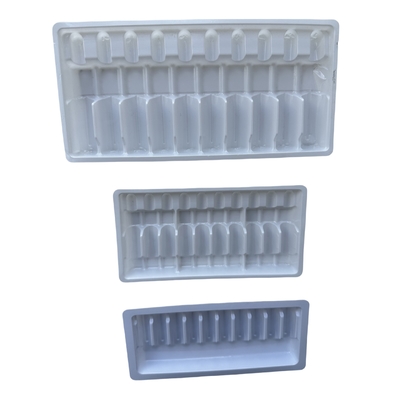 1ml 2ml 5ml 10ml PET アンプールのトレイ 水注入 アンプールのパッケージング トレー パーソナライズ