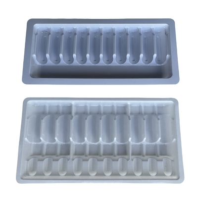 1ml 2ml 5ml 10ml PET アンプールのトレイ 水注入 アンプールのパッケージング トレー パーソナライズ