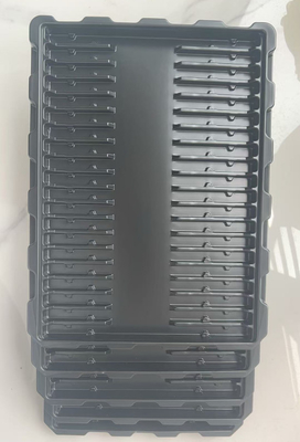 工場 オーダーメイド PS 抗静的バスタートレイ 透明なプラスチックボックス 電子パッケージ PCB モジュール ターンオーバートレイ