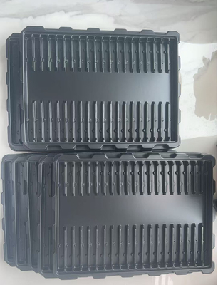 工場 オーダーメイド PS 抗静的バスタートレイ 透明なプラスチックボックス 電子パッケージ PCB モジュール ターンオーバートレイ