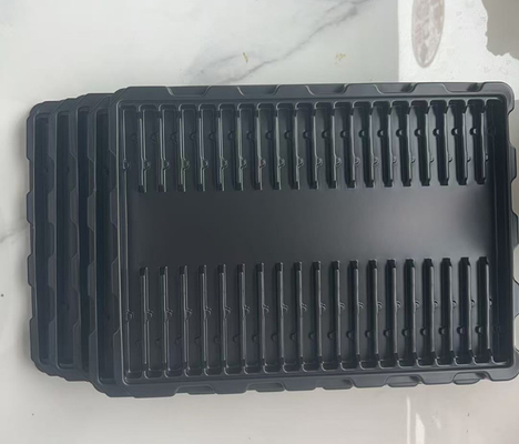 工場 オーダーメイド PS 抗静的バスタートレイ 透明なプラスチックボックス 電子パッケージ PCB モジュール ターンオーバートレイ