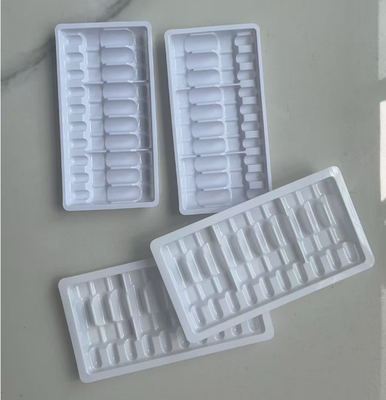 水注入用プラスチックトレイ,アンプルボトルプラスチックトレイ,吹風型トレイ,吹風型10個入りの2mlパッケージ,アンプルボトルトレイ