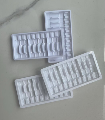 2mlのアンプルのための10個のプラスチック内支え,2つのセットの10mlの注射水液体口服用液体注射器用トレイとプラスチックトレイのためのブリスターボックス