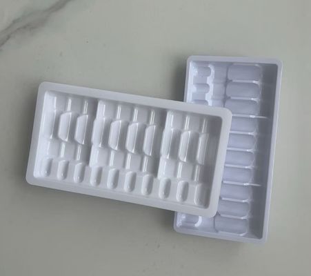 Custom 10ml Ampoule Packaging Tray - Cardboard Embossed Surface