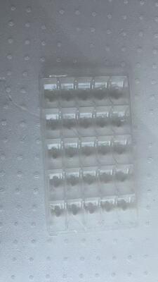 25 マカロンプラスチックトレイ - 食品グレードのPET,0.55mm厚さ,再利用可能なマカロンパッケージトレイ