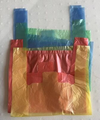 Recyclable HDPE Shopping Bags with High Impact Resistance and Customized Logo for Supermarkets