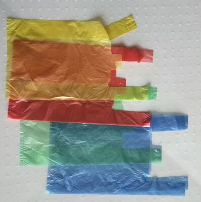 HDPE Plastic Bag with High Impact Resistance Recyclable and Customized Logo for Supermarket Shopping