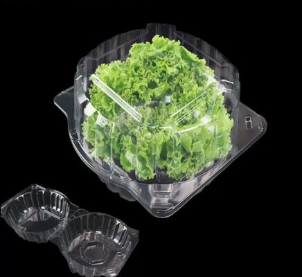 熱形透明包装付きの新鮮な野菜と果物のためのカスタマイズ可能なリサイクル可能なPETボックス