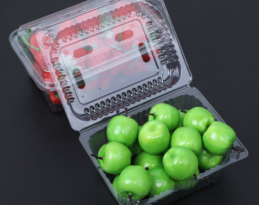 125g の大きなブルーベリーとラズベリーパッケージボックス - 食品級の使い捨て厚くて透気性のあるブルーベリー用の空気密閉型プラスチックパッケージ - 卸売販売