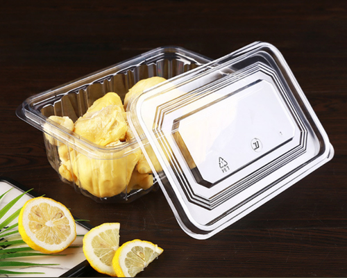 マカロンや果物の包装用の熱密封付き,カスタマイズ可能なリサイクル可能なPET使い捨てプラスチックトレイ