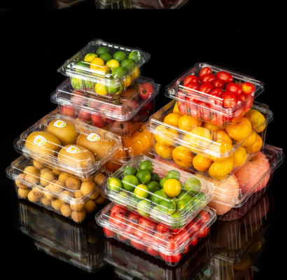 ベリーのパック箱 食品用クラムシェル包装 フルーツテイクアウトボックス 硬質プラスチック製フルーツコンテナ スーパーマーケット用フルーツボックス 新鮮なフルーツ包装箱