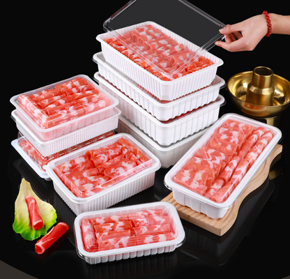 果物用トレイ,肉用包装箱,野菜用包装箱,苗木用トレイ,ファーストフード用箱,PVC,PP,PET透明箱,印刷用箱など