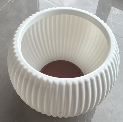 HDPE Modern Minimalist Ceramic Flower Pot with Multiple Sizes and Long Lifespan for Home Decoration