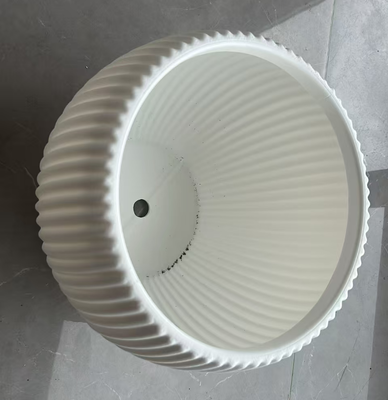 Multi-leaf PE Coated Plastic Flower Pot with Drainage Holes for Indoor and Outdoor Use