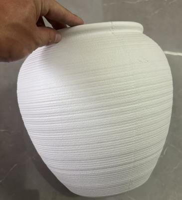 HDPE Modern Minimalist Ceramic Flower Pot with Multiple Sizes and Long Lifespan for Home Decoration