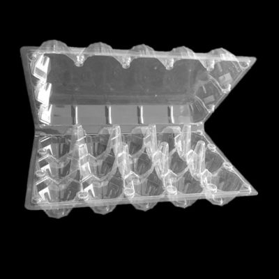 Ecoのペット フィルムの友好的な30計算の卵の平たい箱32.5cmのプラスチックまめの皿