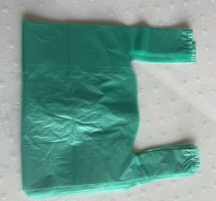 高衝撃耐性,リサイクル可能,スーパーマーケット使用のためのカスタマイズされたロゴのHDPEショッピングバッグ