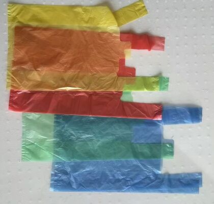 スーパーマーケット向け、耐衝撃性に優れたカスタムリサイクルHDPEショッピングバッグ