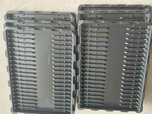 卸売 ブラック PS 30グリッド 60*41*15 抗静的 ブリスター トレイ PCB回路板のパッケージ